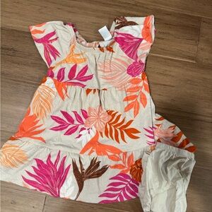 Floral Baby Dress with Bloomers